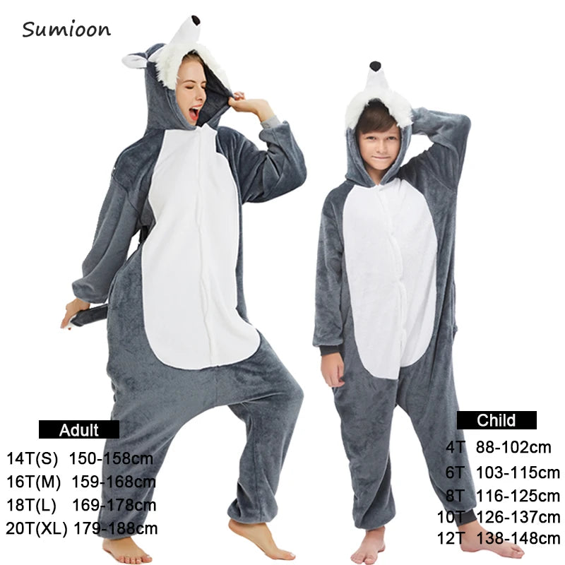 Kigurumi Unicorn Pajamas ‚Äì Kids‚Äô Animal Onesies for Boys & Girls, Warm Winter Homewear image 34
