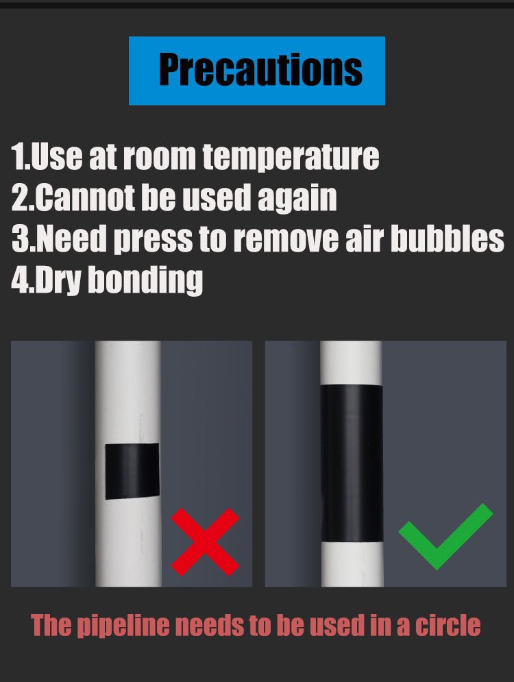 Super Fix Strong Stop Leak Seal Repair Insulating Tape | Waterproof Self Duct Pipe Tape image 7