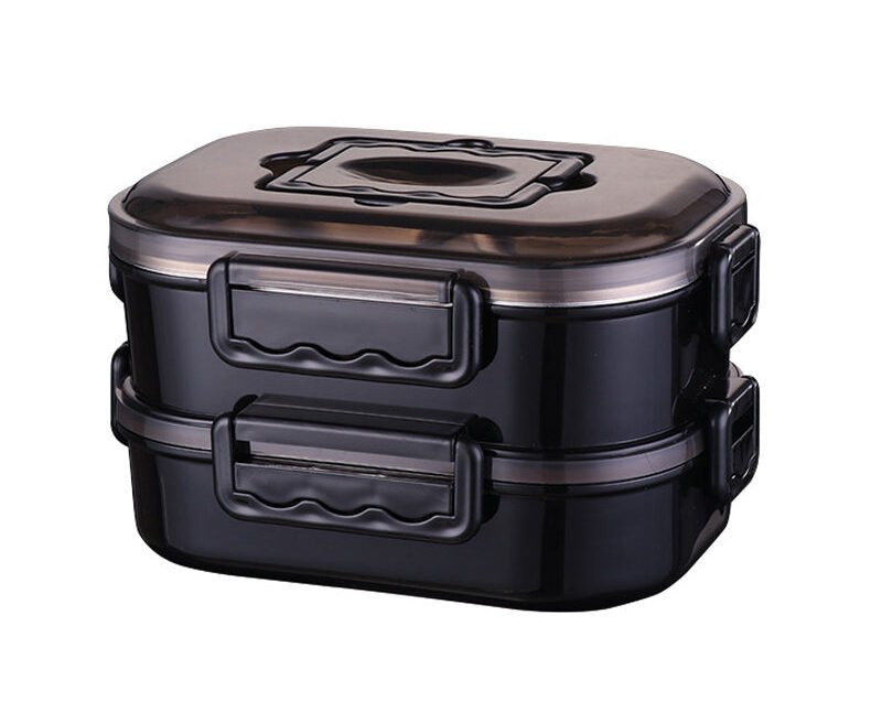 Lunch Box For Men Stainless Steel Bento Box Japanese Style Office Worker Portable Lunchbox Student Style Microwave Tableware image 0