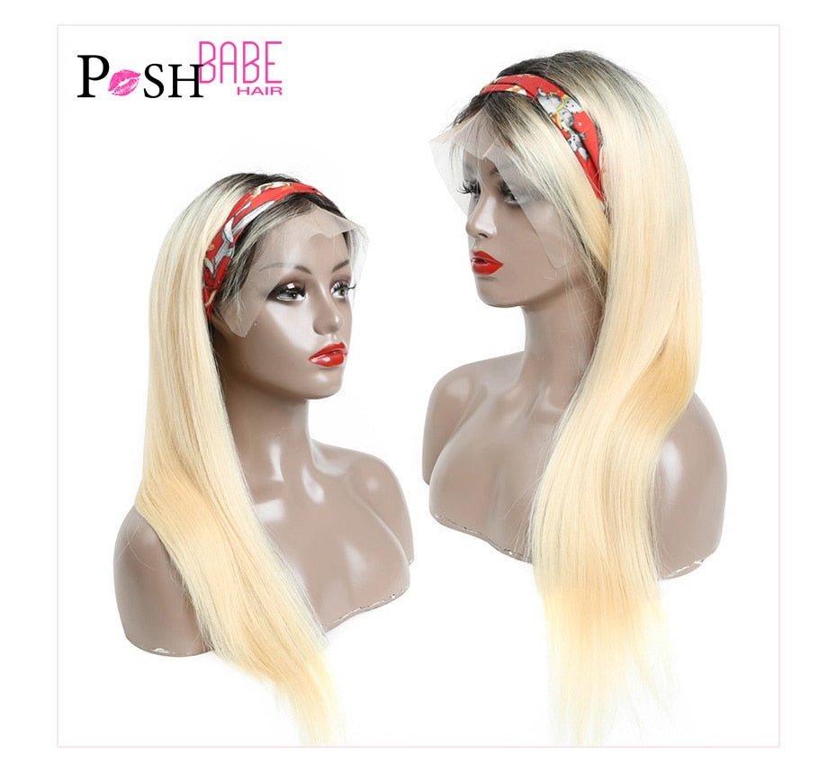 Honey Blonde Color Remy Brazilian Straight Lace Front Human Hair image 4