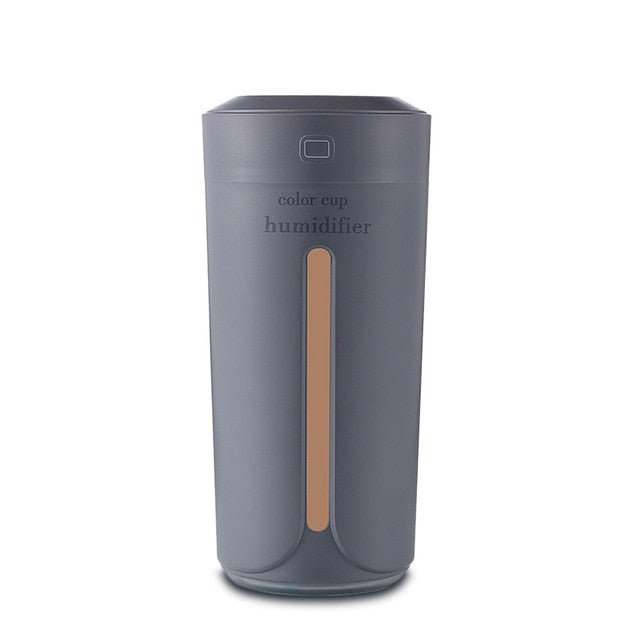 Ultrasonic Air Humidifier & Essential Oil Diffuser with Night Light - Light Grey image
