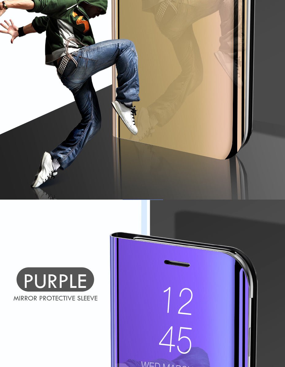 Smart Mirror Flip Case For Samsung Galaxy A51 A71 A50 A30 A10 A20 A40 A70 A10s A30s A20e Note 10 8 9 S10 S6 S7 S8 S9 Plus Cover image 4