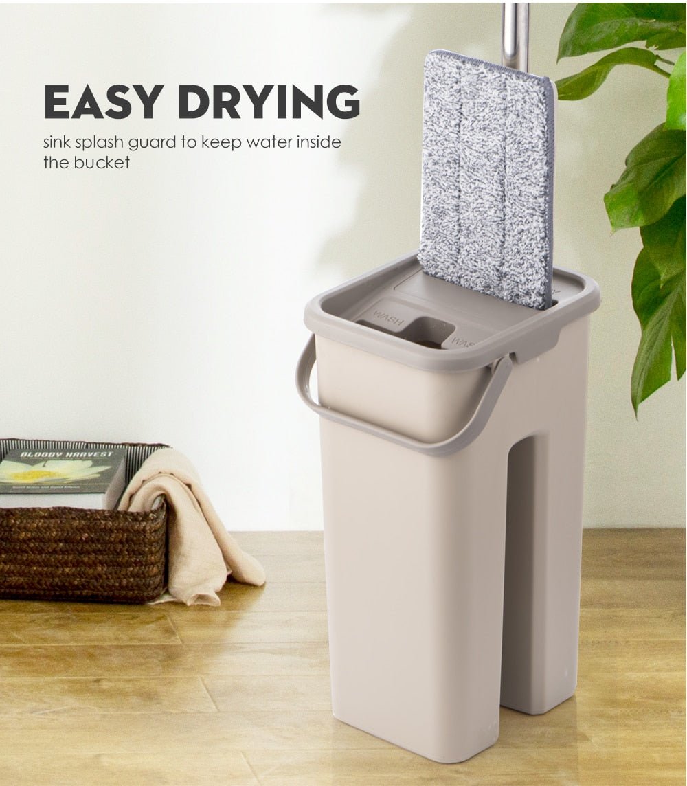 Hands-free Flat Squeeze Mop and Bucket Wringer image 6