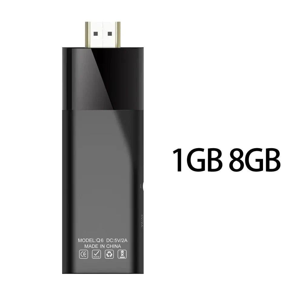 Q6 Android 10 TV Stick HDR Set Top OS 4K 1080P WiFi 6 2.4/5.8G Smart TV Sticks For Google YouTube NETFLIX Network Media Player image 0