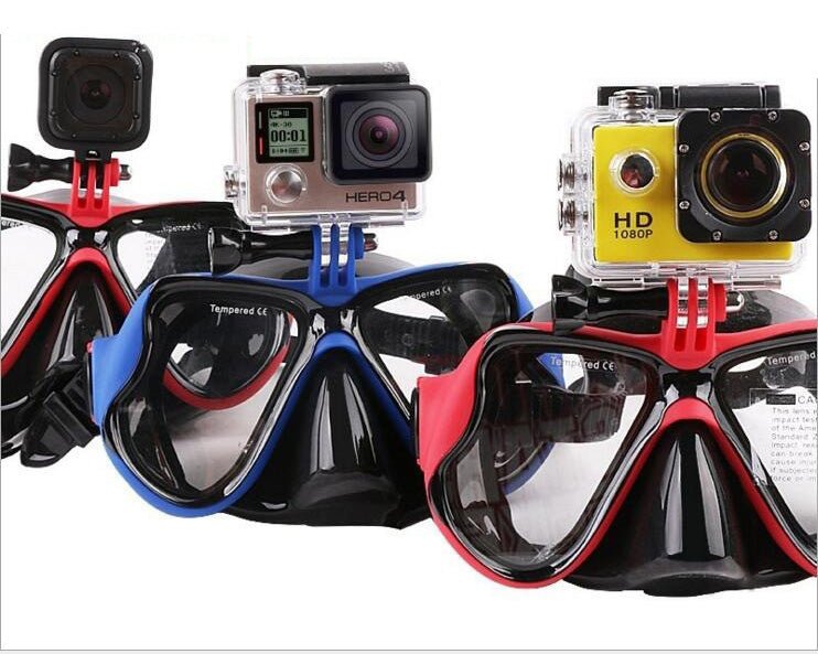 Diving Snorkeling Anti-fog swimming Goggles Camera Tube Mask Set image 28