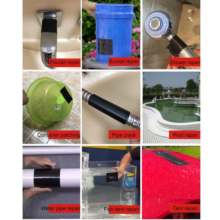 1.52m Adhesive Super Strong Fiber Waterproof Stop Leaks Repair Tape Seal image 9