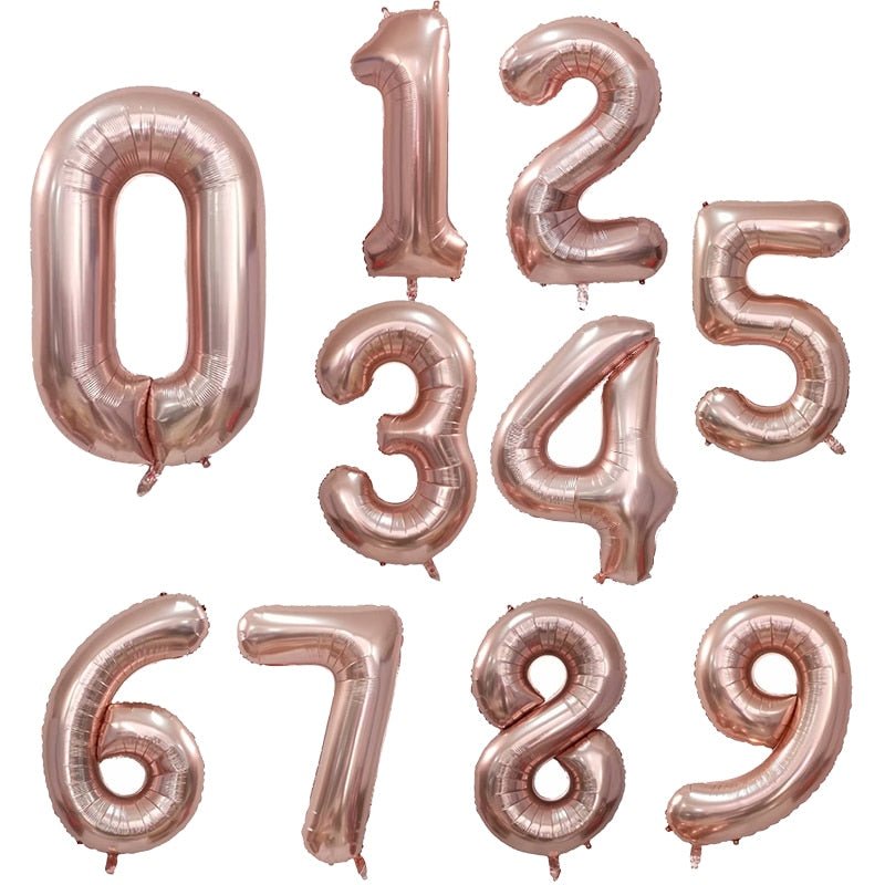 Big Foil Birthday Helium Number Party Decorations Kids Toy Figures Wedding Air Balloons image 20