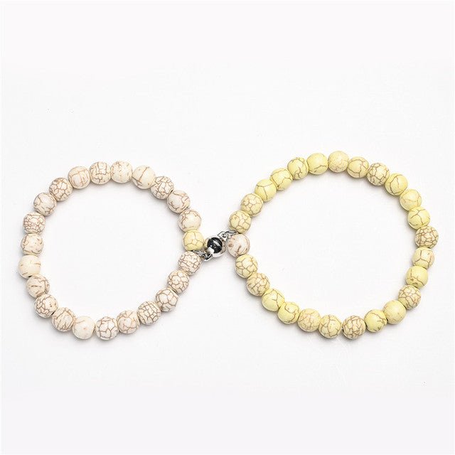 2Pcs/Set Couples Classic Natural Stone Beaded Bracelets image 34