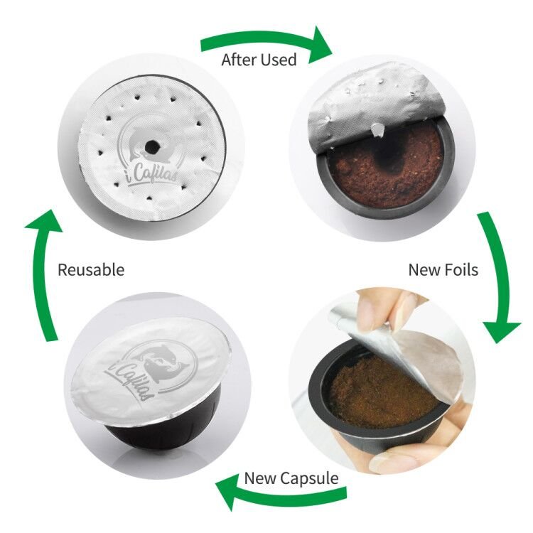 Nespresso Vertuoline & Vertuo Stainless Steel Refillable Coffee Filter Reusable Pods image 10