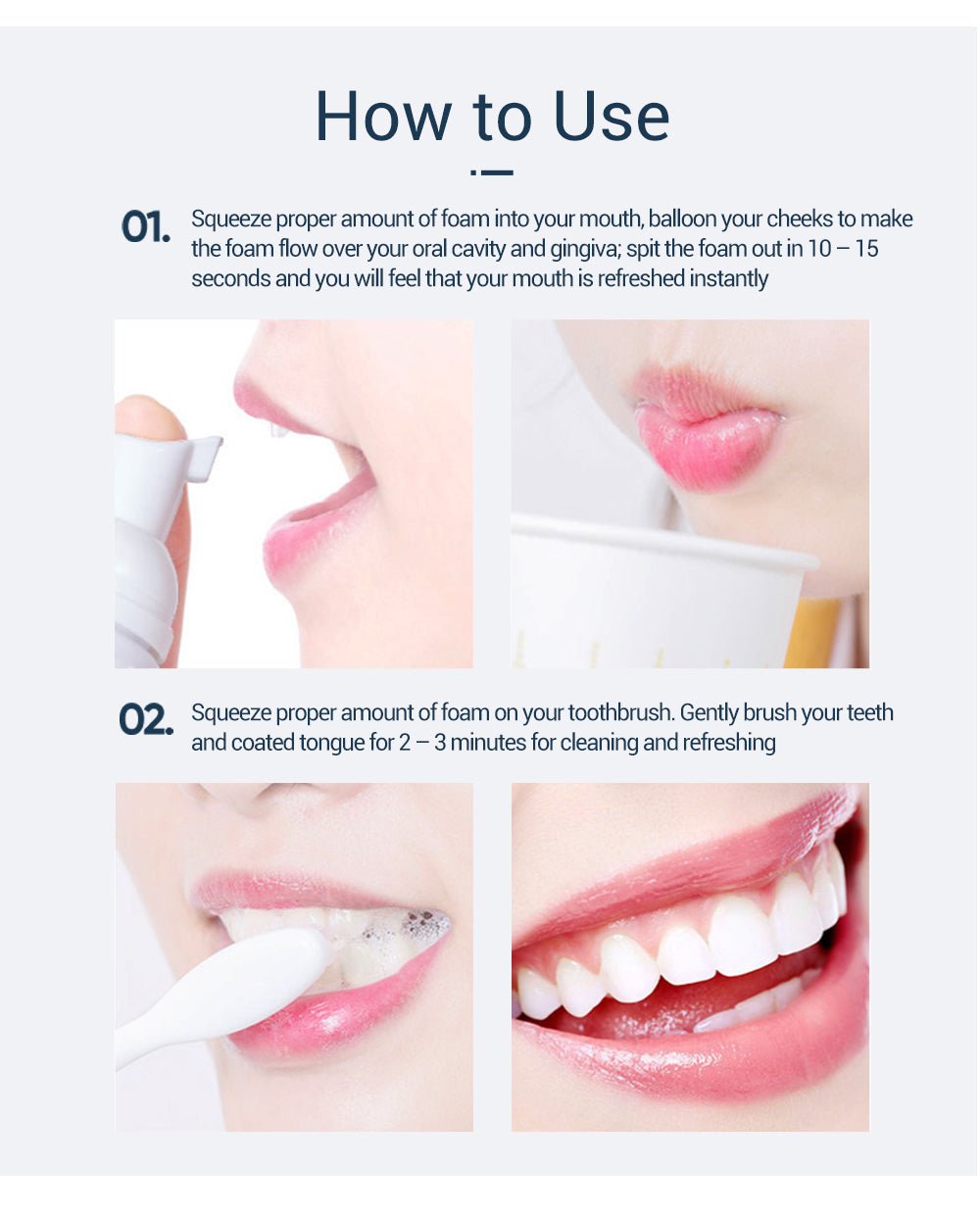 BAIMISS Fresh Shining Tooth-Cleaning Mousse Teeth Whitening Toothpaste image 16