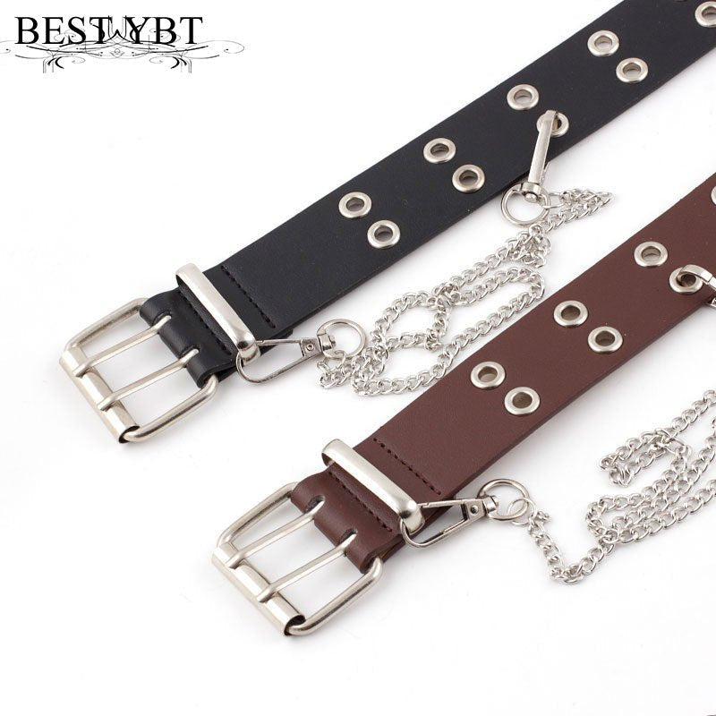 YBT Women Leather Pin Buckle Belt image 21