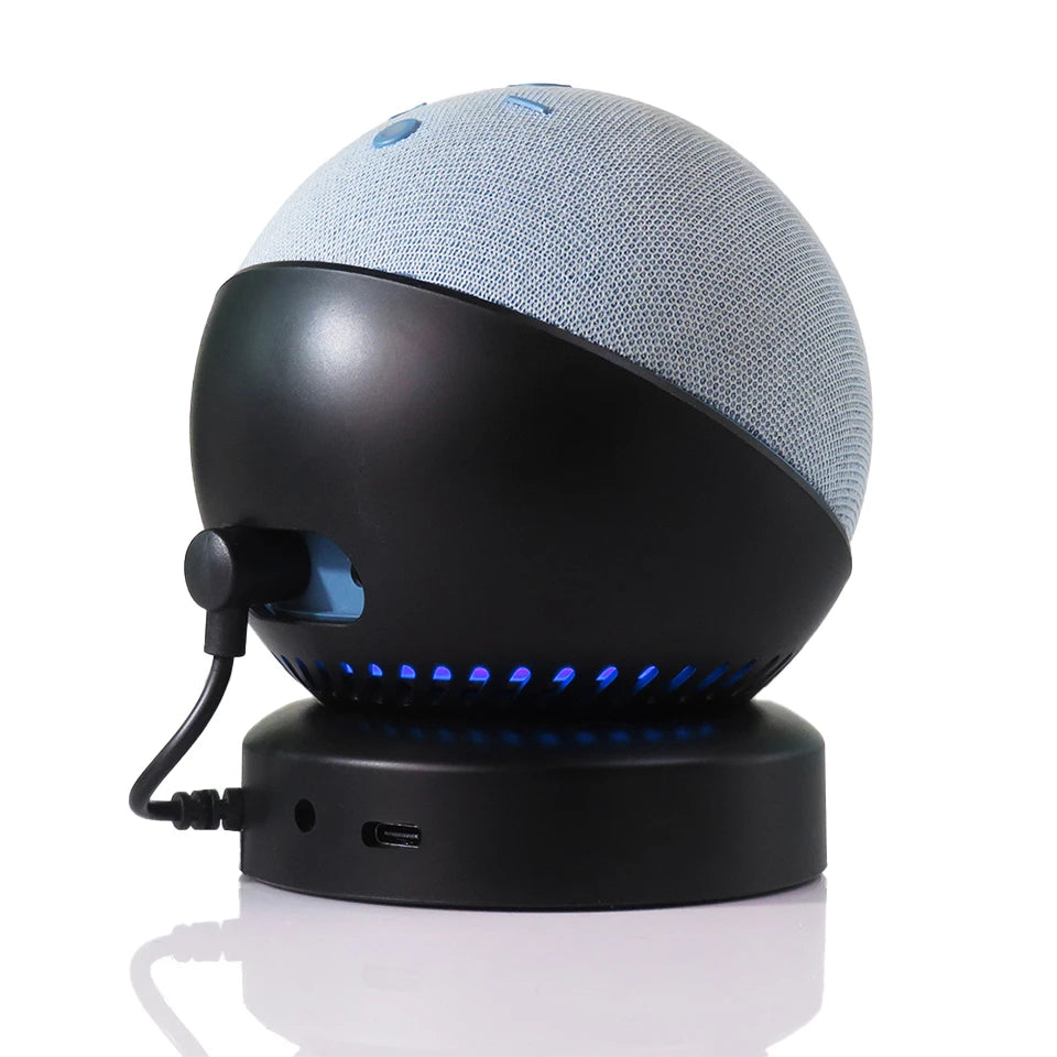 Echo Dot 5 Battery Base for 4th Gen | Portable Power in Blue, White, Black image 12