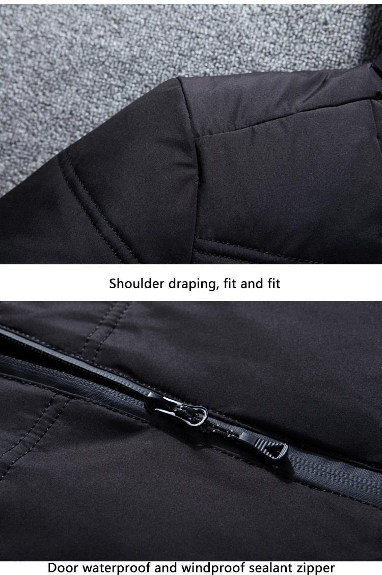 New Winter Jacket | Men High Quality Casual Coat | Hood Thick Warm Waterproof Jacket | Male Winter Parkas Outerwear image 8