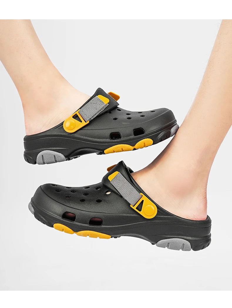 Classic Summer Men’s Sandals | White Comfortable Women’s Clogs | Beach Shoes | Sandals Slip-on Outdoor Sneakers image 20