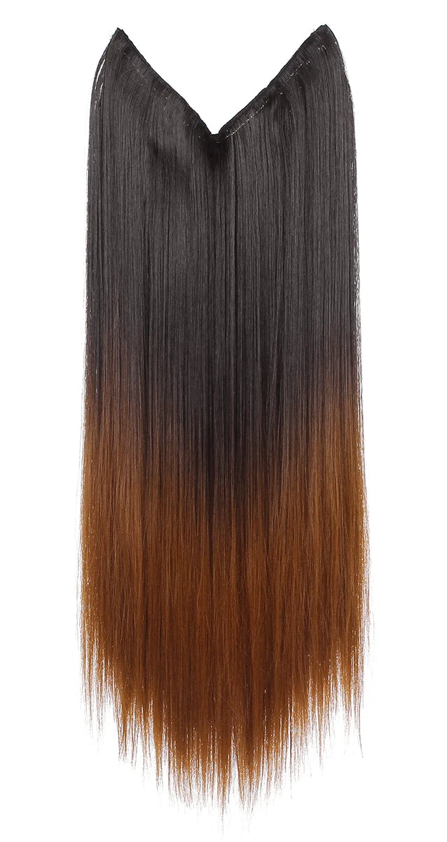 SARLA Halo Invisible Wire Synthetic Hair Extension-No Clip image 17