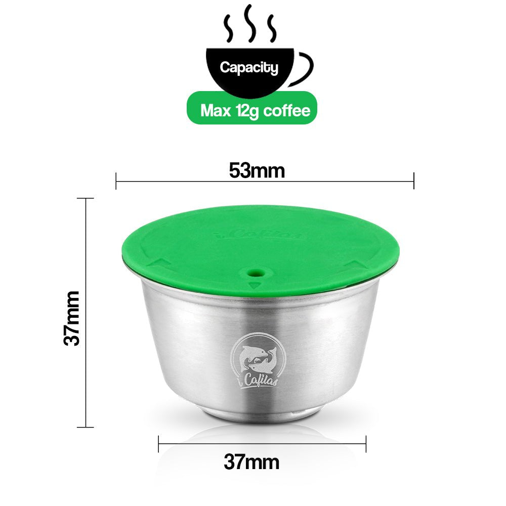 STAINLESS STEEL Metal Reusable Dolce Gusto Capsule Compatible with Nescafe Coffee Machine Refillable Dolci Filter Dripper Tamper image 9
