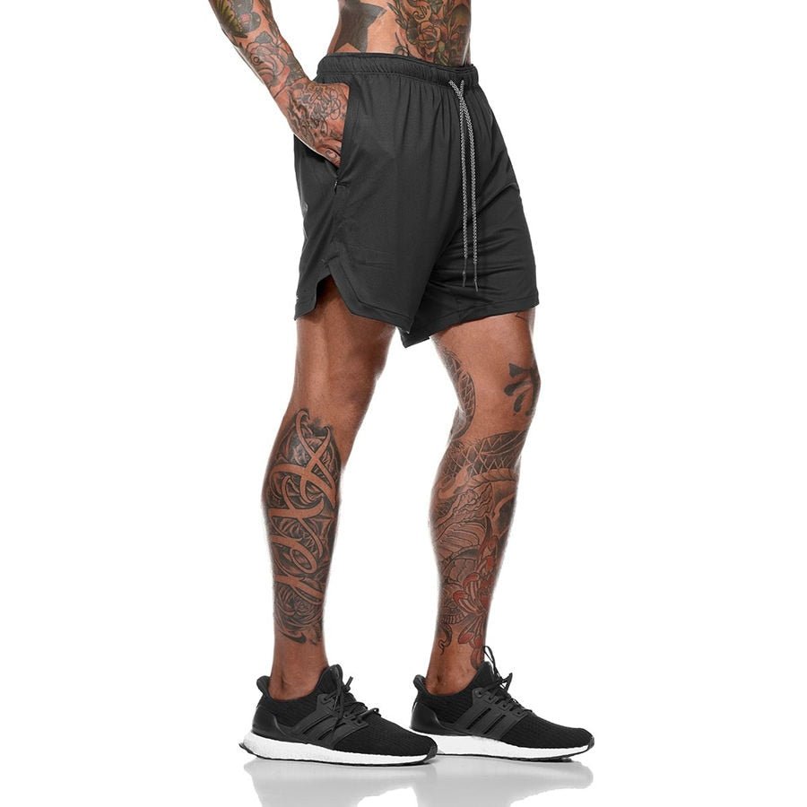 Mens 2 in 1 Running Jogging and Leisure Shorts image 30