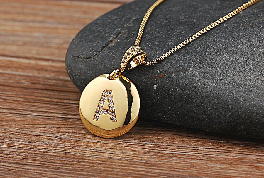 Top Quality Personalized Gold Letters Women and Girls Initial Letter Necklace image 13