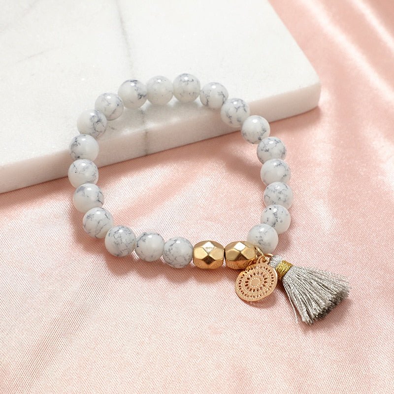 Turtle Heart Pearl Wave LOVE Crystal Marble Charm Bracelets for Women image 19