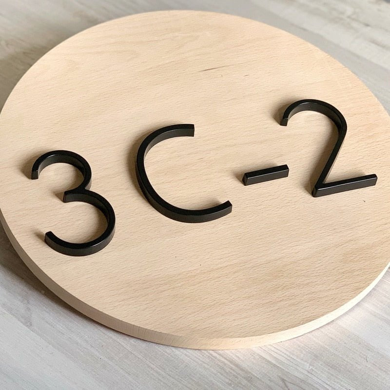 125mm Big Modern Floating House Number and Letters image 25