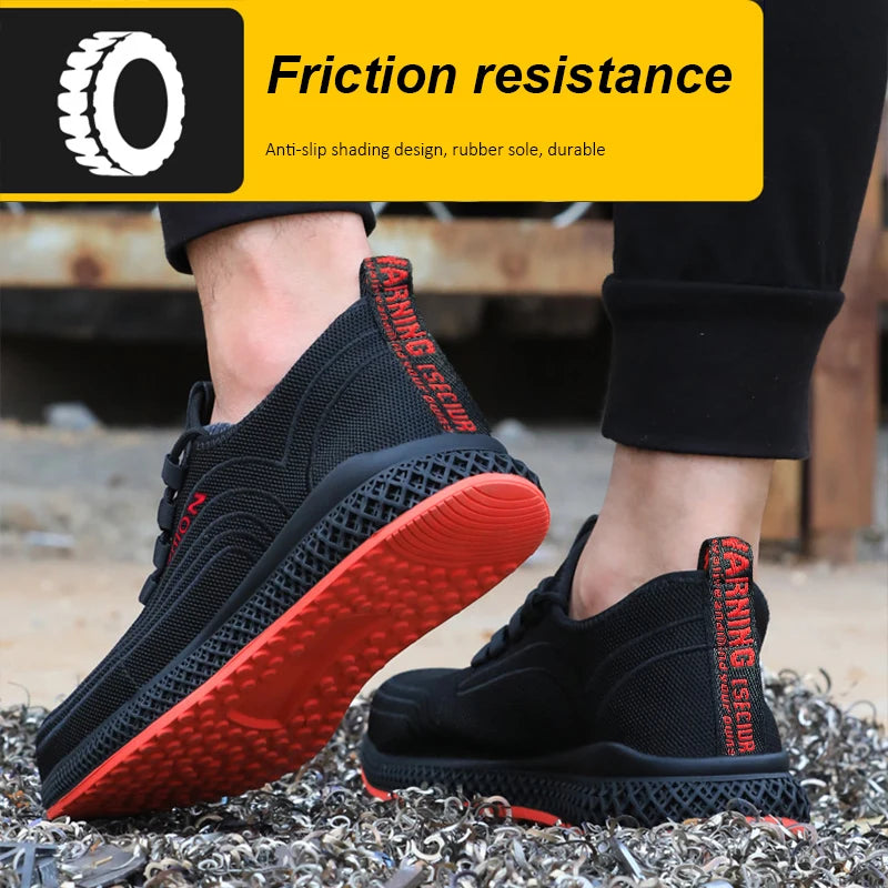 Air Mesh Steel Toe Safety Shoes – Lightweight, Breathable, Puncture-Proof Work Boots image 4