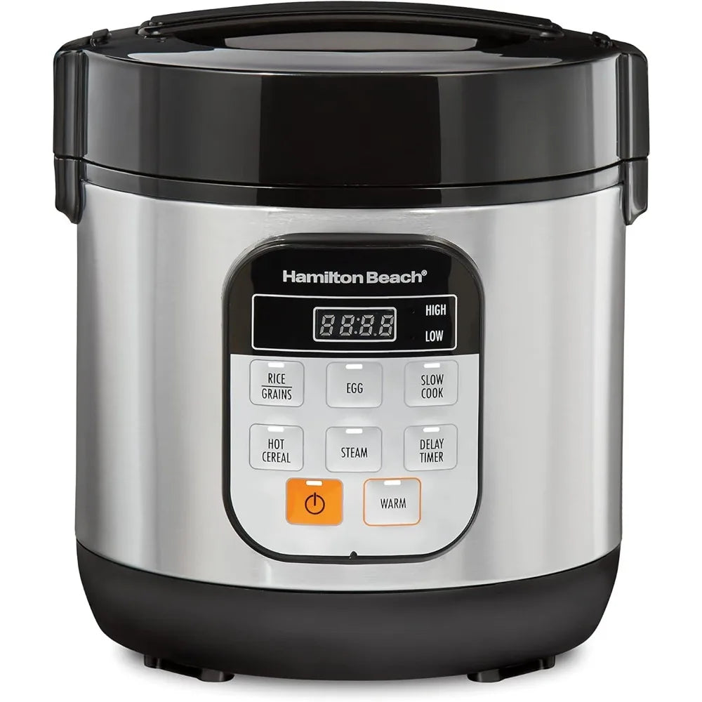 Digital Programmable Rice Cooker & Food Steamer ‚Äì 6-Cup Capacity with Slow Cook & Egg Functions image 0