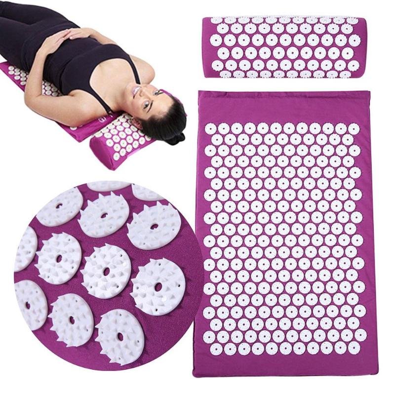 Acupressure Massage Yoga Mat with Pillow – Relaxation, Pain Relief, and Stress Reduction Set image 38
