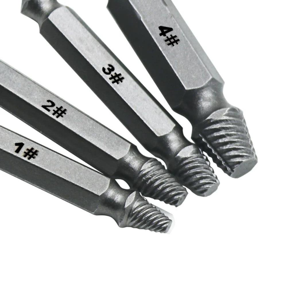 4pcs Damaged Screw Extractor Drill Bits Remover Set image 1