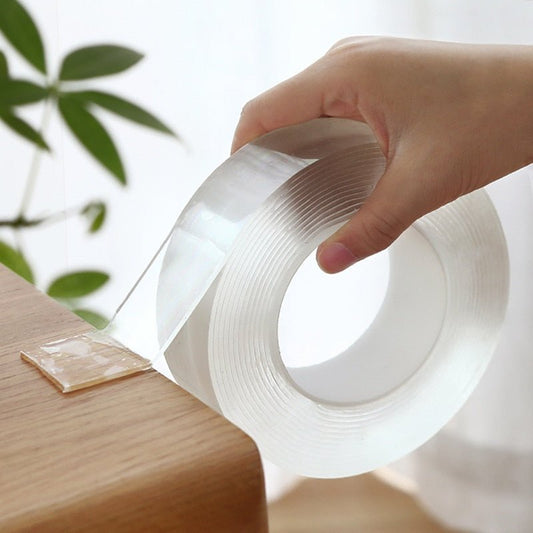 Transparent Washable and Reusable Double-Sided Adhesive Tape image 0