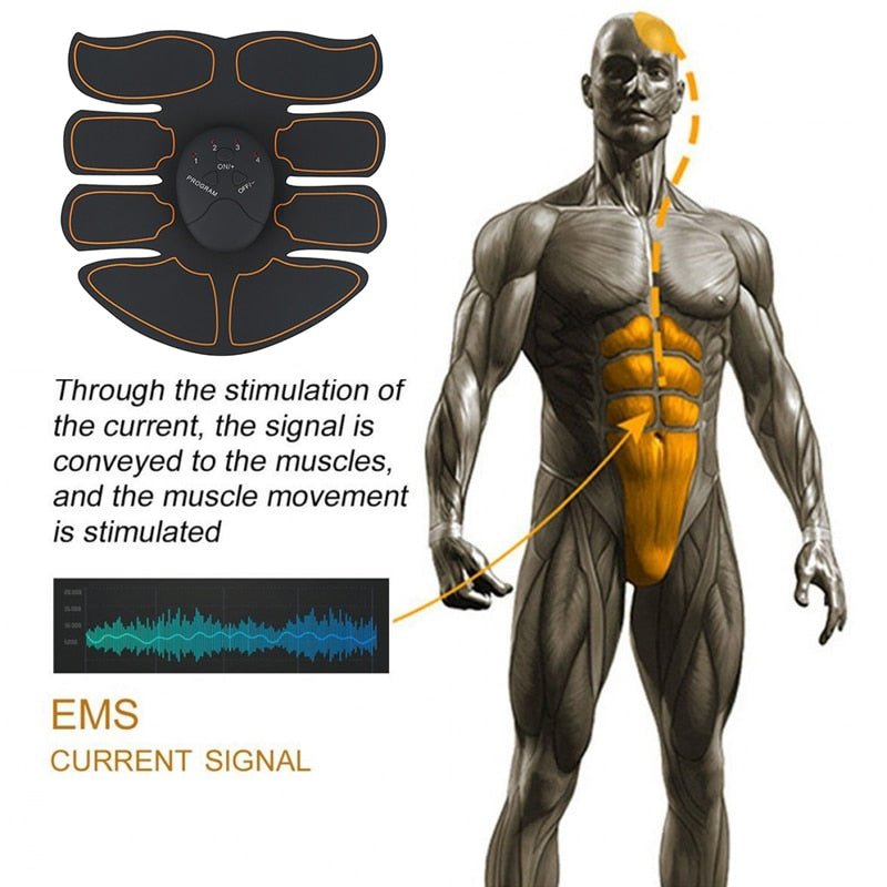 Smart EMS Electric Pulse Treatment Massager | Home Fitness Abdominal Muscle Stimulator image 5
