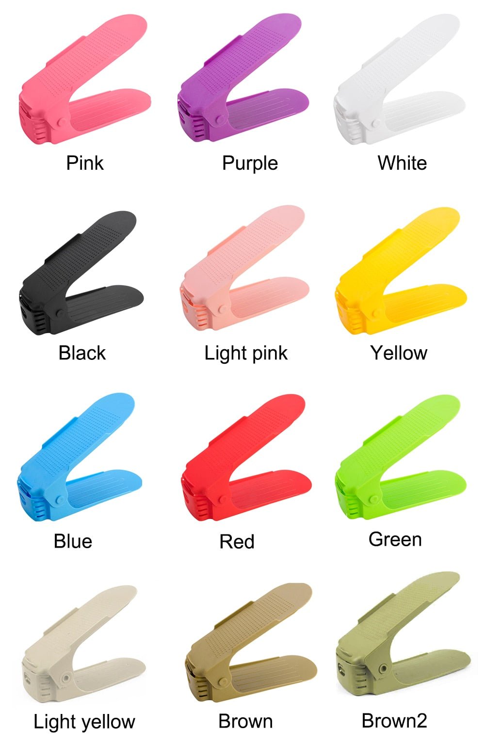 10pcs Durable Adjustable Shoe Organizer image 8