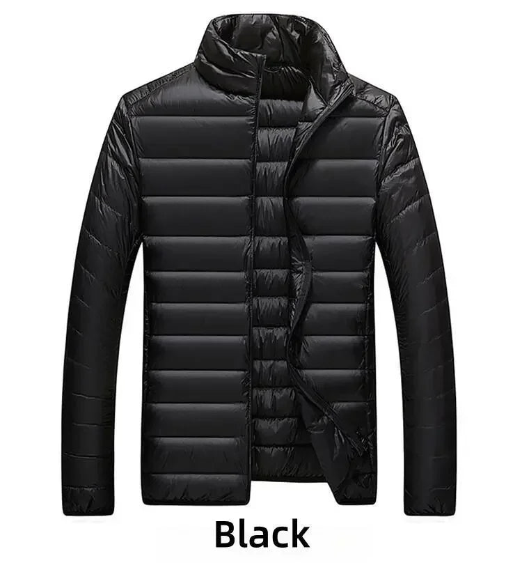 Ultra-Light Waterproof White Duck Down Jacket for Men | Casual & Portable Outdoor Winter Coat image 14