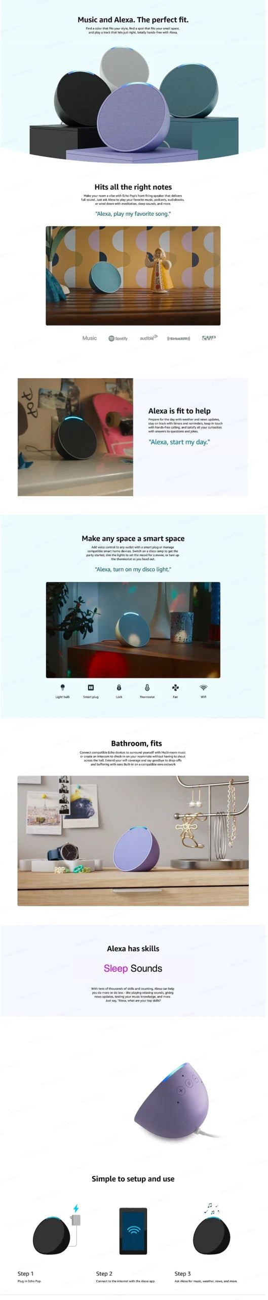 Alexa Echo Dot Pop 4th & 5th Gen Smart Speaker - Max Sound & Affordable image 15