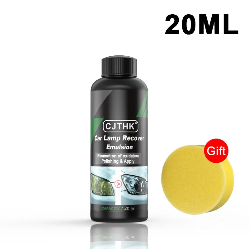 Car Headlight Restoration Kit | Scratch Remover & Oxidation Repair Polish for Clear Headlights - 20ml image
