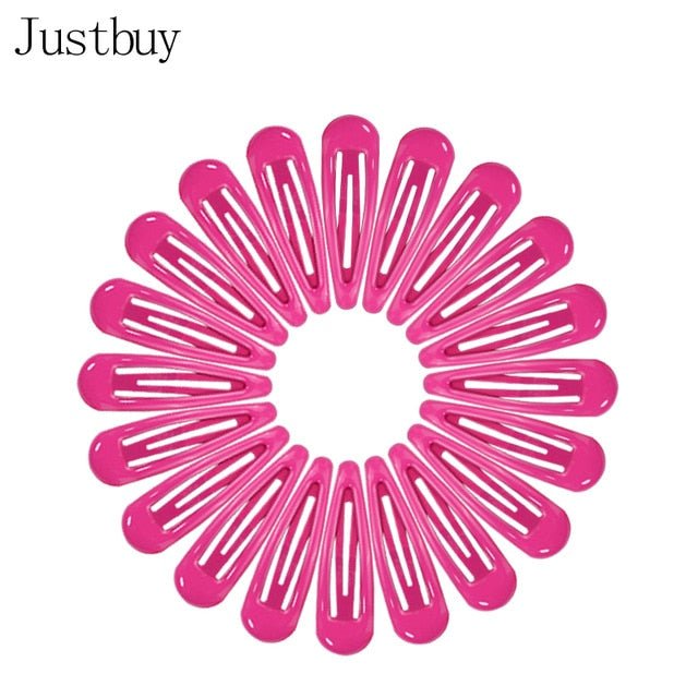 Snap Hair Clips - hot pink image