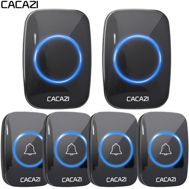 CACAZI Wireless Waterproof Doorbell – 60 Chimes, 110dB Loud, with Remote Control image 21