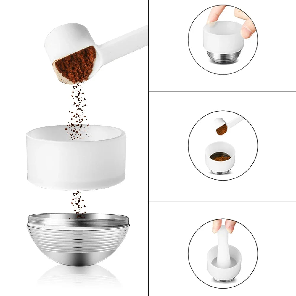 Stainless Steel Reusable Capsule for Nespresso Vertuo/vLine - Wholesale Filter Kit image 4