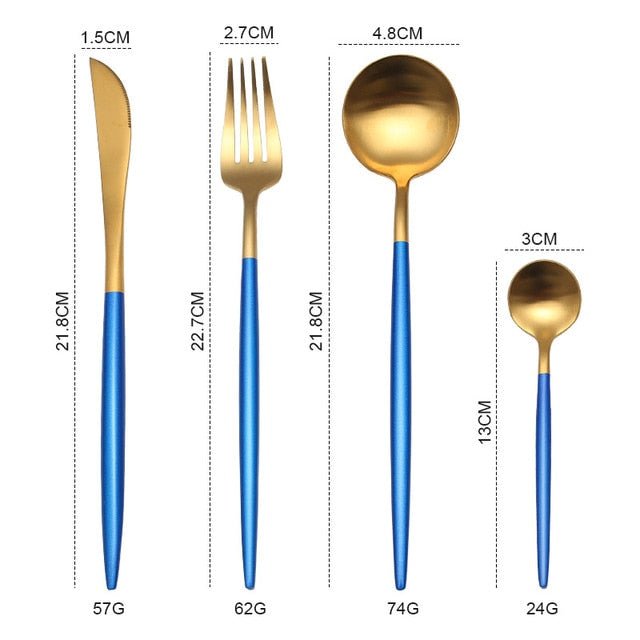 Gold Stainless Steel Cutlery Set image 17