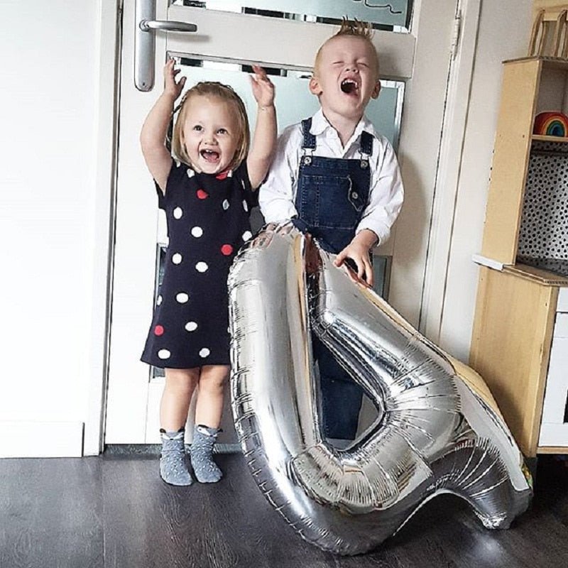 Big Foil Birthday Helium Number Party Decorations Kids Toy Figures Wedding Air Balloons image 9