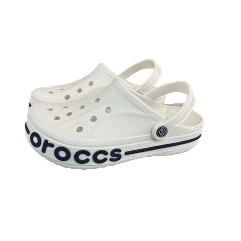 Original Crocs Casual Sandals Unisex Closed-Toe Slip-Ons Outdoor Men's Breathable Beach Shoes Casual couple sandals image 1