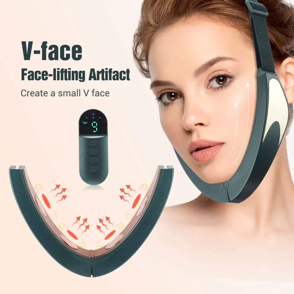 Electric V-face Device Micro-current Face Shaping Machine Face Lifting and Firming Artifact Intelligent Facial Massager
