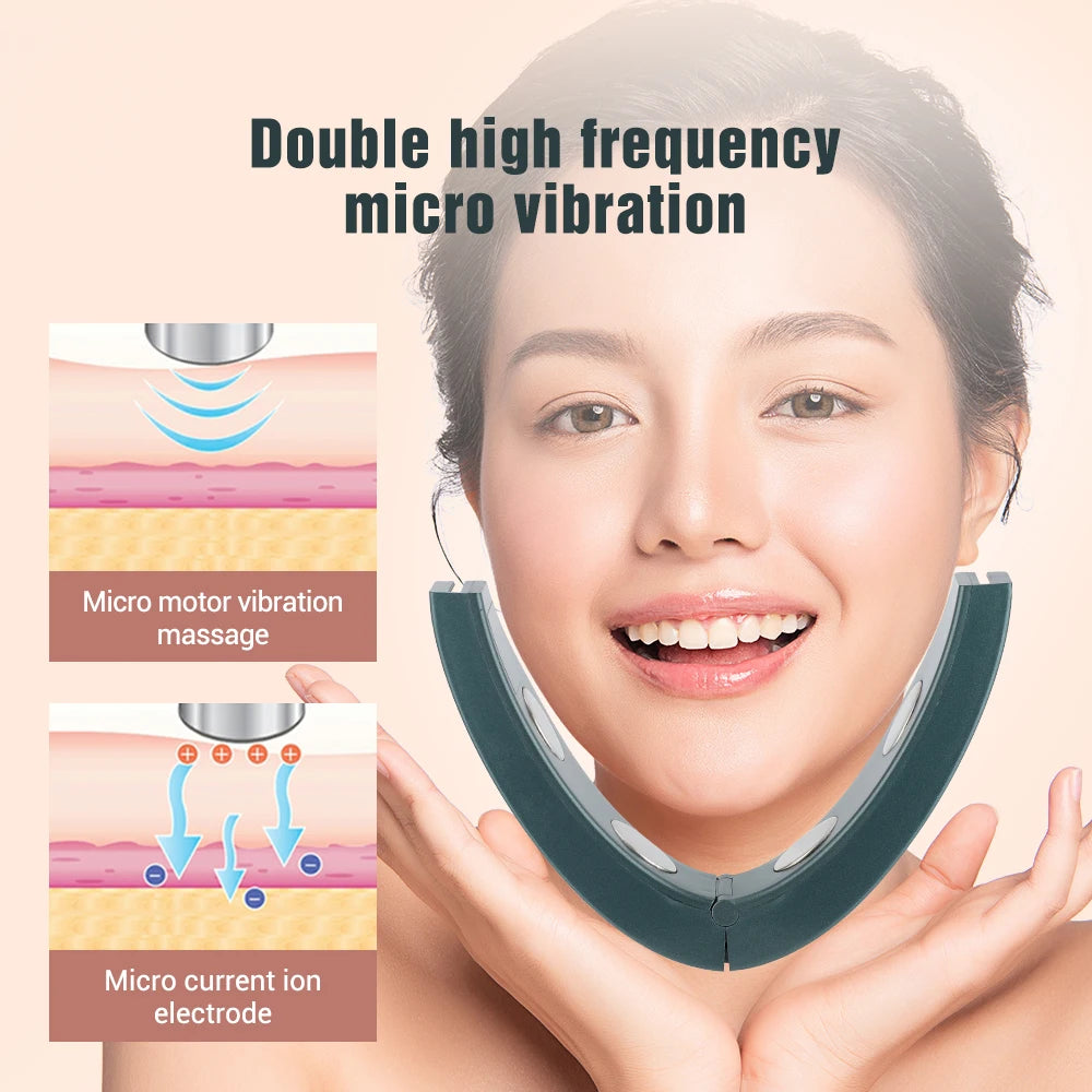 Electric V-face Device Micro-current Face Shaping Machine Face Lifting and Firming Artifact Intelligent Facial Massager