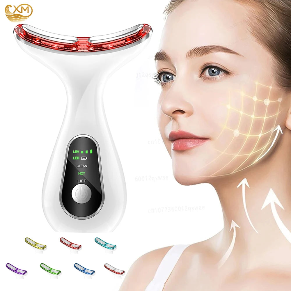 Face Lift EMS Microcurrent Neck Lift Device Slim Massager Facial Lifting Tightening Face Wrinkle Remover Facial Massager