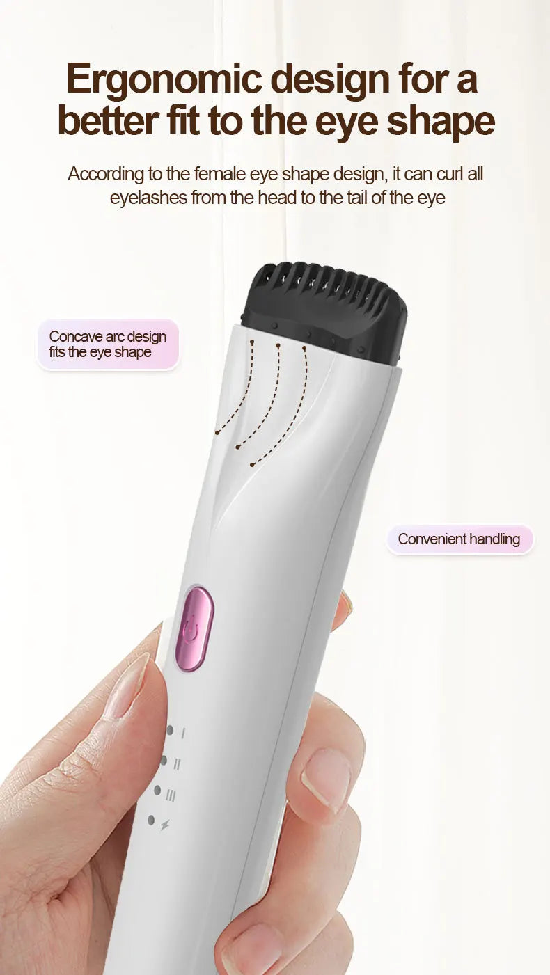 Heated Eyelash Curler Electric 3Modes Eye Lashes Eyelash Grafting Long Lasting Makeup Tools Hot Viewer for hot beulah