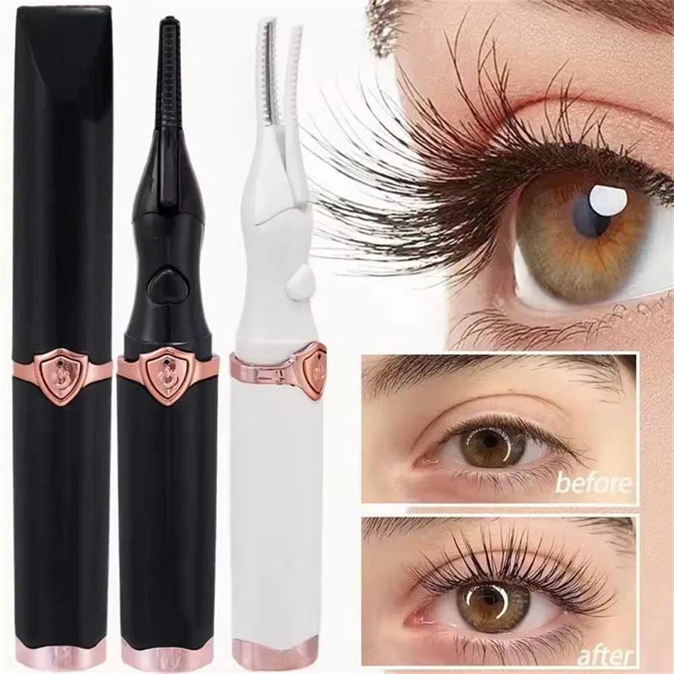 Heated Eyelash Curler for Women Mini USB Rechargeable Finalize Eyelash Tool