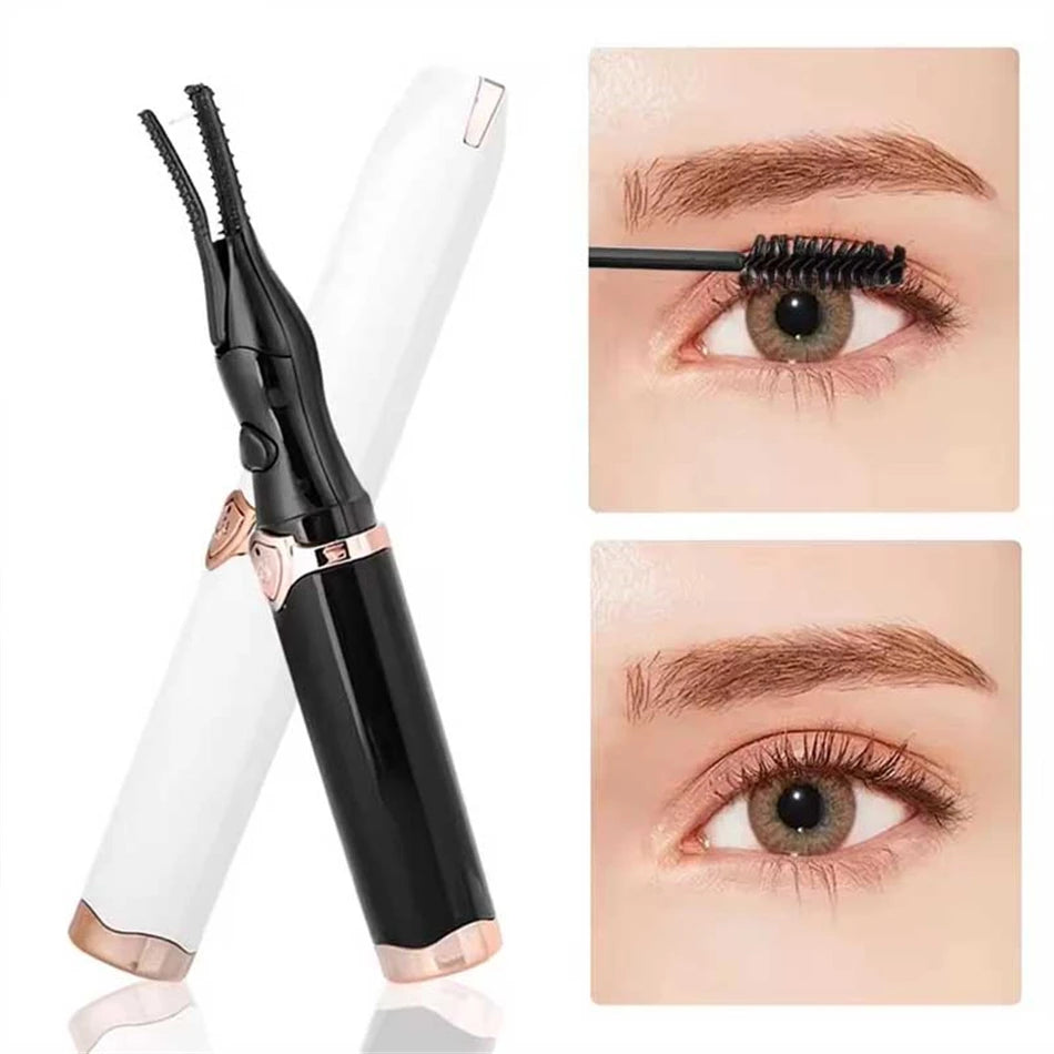 Heated Eyelash Curler for Women Mini USB Rechargeable Finalize Eyelash Tool