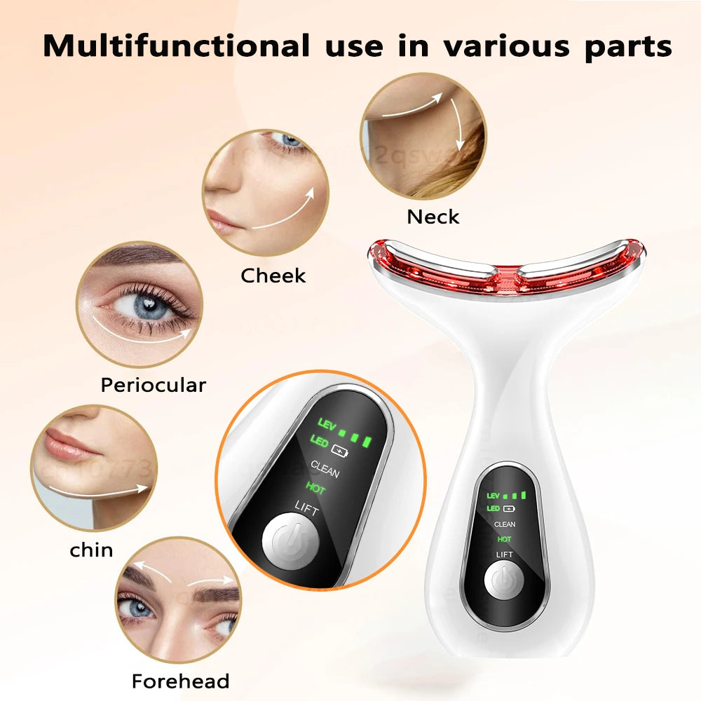 Face Lift EMS Microcurrent Neck Lift Device Slim Massager Facial Lifting Tightening Face Wrinkle Remover Facial Massager