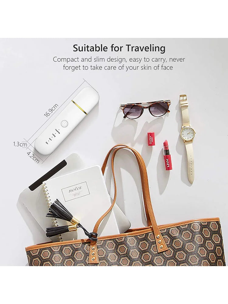 Ultrasonic Skin Scrubber Cosmetic Instrument Deep Cleansing Ultrasonic Cleansing Cavitation Peeling Shovel Rechargeable