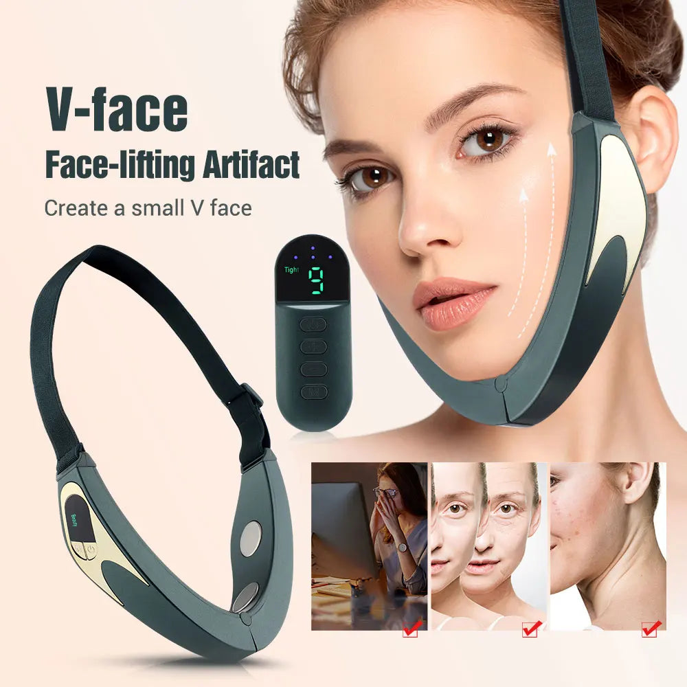 Electric V-face Device Micro-current Face Shaping Machine Face Lifting and Firming Artifact Intelligent Facial Massager