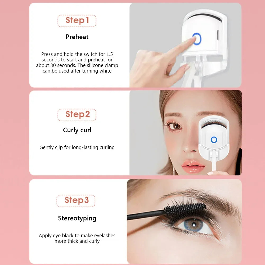 Electric Heated Eyelash USB Rechargeable Makeup Tool